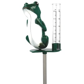 Lantelme 2-Piece Rain Gauge, Various Colours with holder or ground spike, transparent