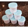 6 Piece Reusable Salad Dressing 1oz Container Set with Snap