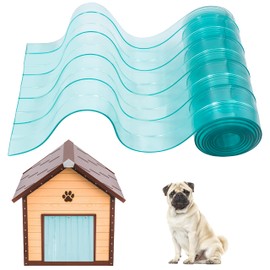 Dog Door Replacement Flaps, Doggie Door Replacement Strips, Plastic PVC Strip for DIY Doghouse or Cat Door, Doghouse or Kennel Door Flap, Transparent Dog House Door Flap, 7.7 in x 5.25 ft
