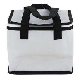 UKDGTMR Insulated Lunch Bag, 21 x 14 x 18 cm, White, Cool Bag, Work, School, Beach, Picnic, Lunch Box, Cooler Bag