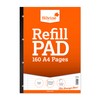 Silvine 160 Page A4 Refill Pad, Side Bound and Punched