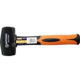 2LB STONING HAMMER SHORT HANDLE COMFORT GRIP FIBREGLASS RUBBER SHAFT DIY TOOL