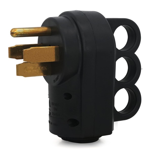 Veepeak 50 Amp RV Plug Male Replacement NEMA 14-50P Heavy