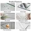 Lovdeco Peel and Stick 3 Inch Beveled Mirror Glass Tile