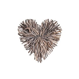 Creative Co-Op Driftwood Heart Shaped Wall Décor