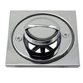 Westbrass D3201-26 Roman Tub Drain Trim with 4-1/4" OD Tile Square, Polished Chrome