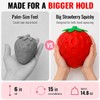Jumbo Strawberry Squishy for Stress Relief, Slow Rising Big Fruit