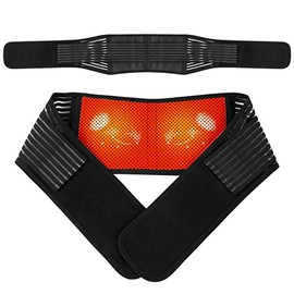 ACWOO Heated Back Support Belt, Self Heating Lower Back Support Belt For Men & Women, Magnetic Therapy Lumbar Support Belt, Ideal for Back Pain Relief, Tummy Control Belt