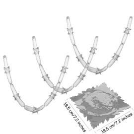 DERAYEE 2 Pack Christmas Hanging Decorations, 9Ft Foil Garland Festive Hanging Decorations for Xmas New Year Party Supplies (Sliver)