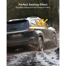 Roof Drip Side Finish Trim Molding Fit for Toyota Highlander Hybrid 2008 2009 2010 2011 2012 2013 Replace 75555-48061 75555-48060, Left & Right Side Drip Sealing Strip Kit