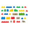 Jelly Blox Stash 'N Stack 2-in-1 Storage Case Including 30