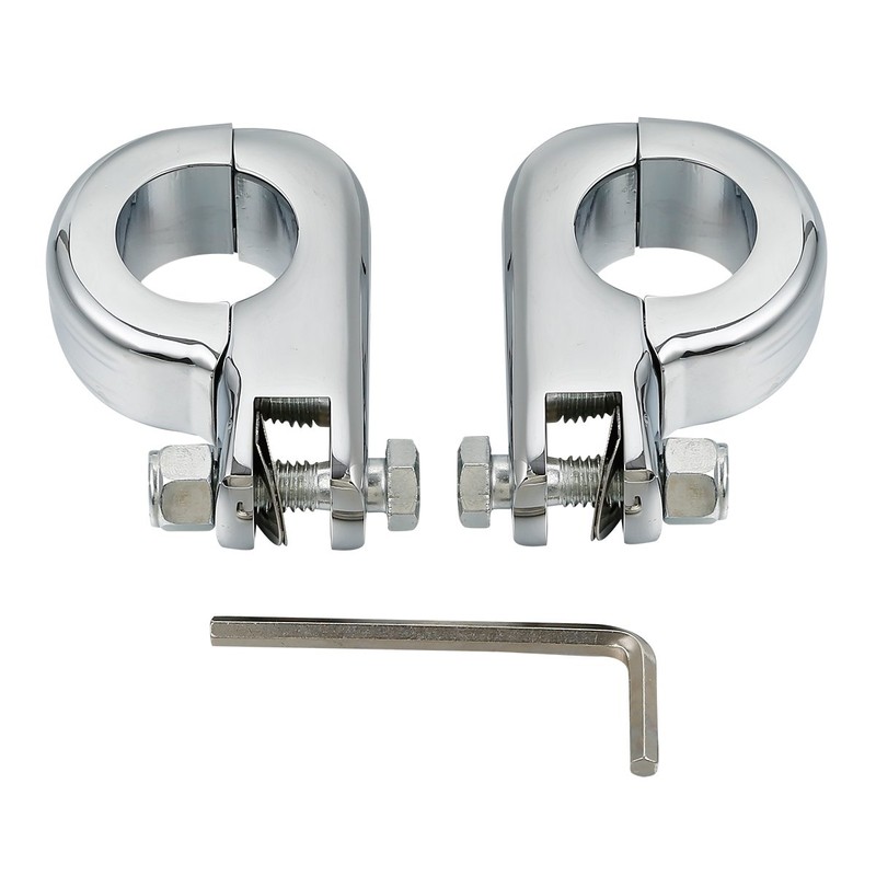 XFMT 1.25" Highway Foot Peg Mounting Kit Compatible with Harley