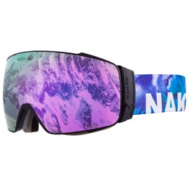 NAKED Optics The STORM Ski Goggles Men, Ski Goggles Women, Snowboard Goggles, Ski Goggles with Interchangeable Lenses (STORM Art)