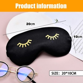 Blackout Sleep & Eye Mask | Eyelash Extension Friendly | Eye Masks for Sleeping | Sleep Masks for Women & Men | Straps for Dream Comfort & Adjustability | Black Wink