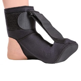 Plantar Fasciitis Support Socks Night Stretching Foot Support (Black, L)