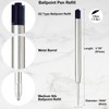 Black Ink Pen Refills Ballpoint Black, 12 Pack Ballpoint Pen