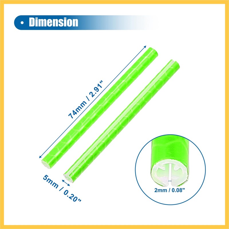 BULLSPANN 36 Pcs Green Bicycle Reflector Reflective Version Durable ABS