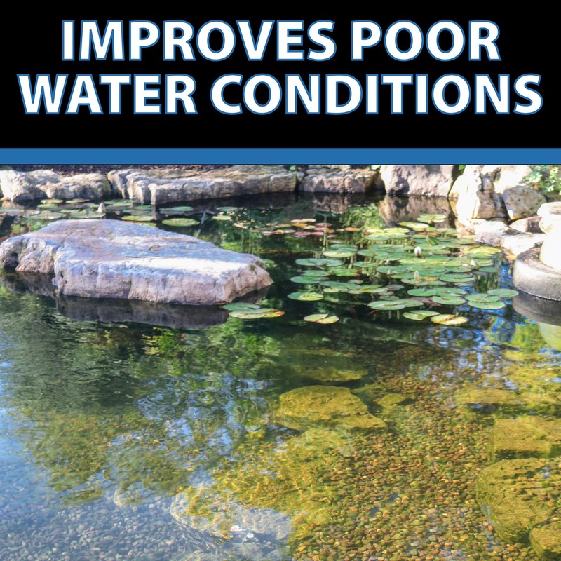 CrystalClear BioClarifier Small Pond & Water Garden Clarifier & Cleaner,