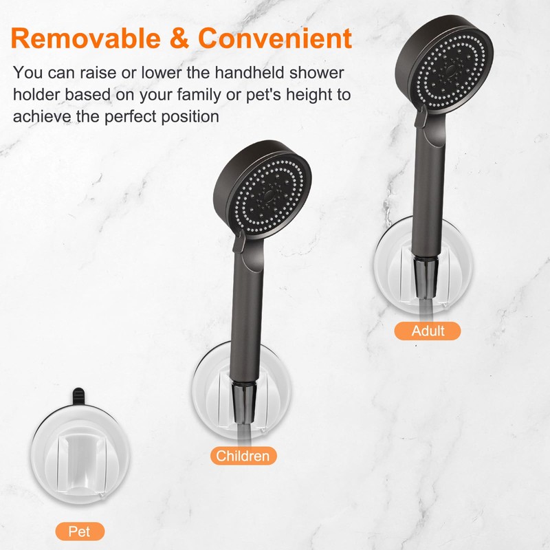 sourcing map Shower Head Holder, Suction Cup Shower Head Holder,
