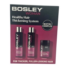 Bosley WOMAN Healthy Hair Thickening System 30 Day Kit With Biotin+ Complex