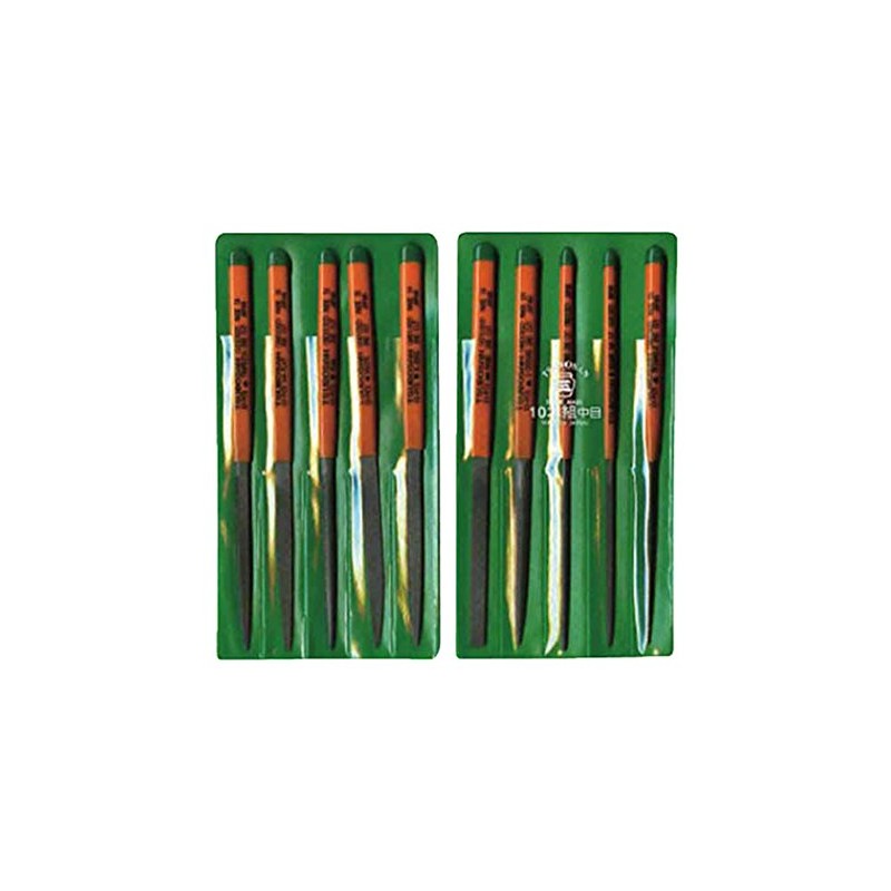 Tsubosan ST01002 File Set, 10 Pieces, Medium