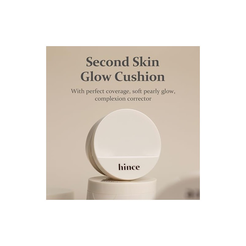 hince Second Skin Glow Cushion-12g | Skin Foundation dewy, glow,