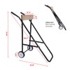 LEADALLWAY 220lb Outboard Boat Motor Stand Display Carrier Cart Dolly