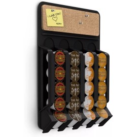 Escanver Porta 20 Capsulas Café K Cup Organizador Refrigerador Pared