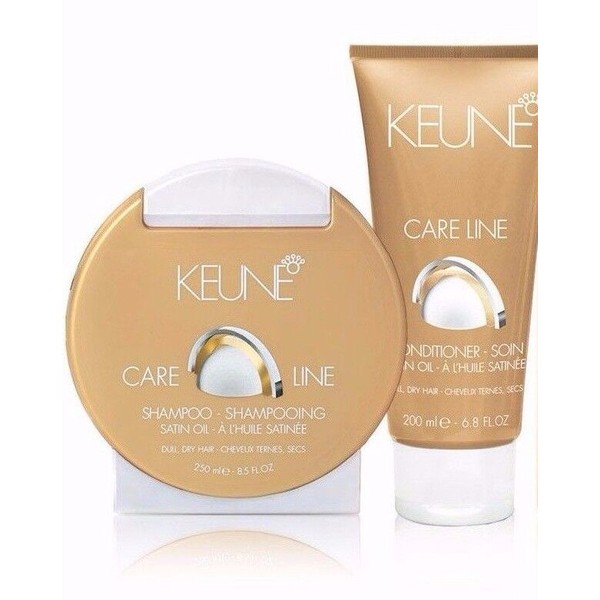 Keune Care Line Satin Oil Shampoo & Conditioner Set + Bonus Gift