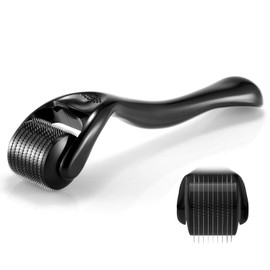 Derma-Roller 0.5mm, Bartroller, Beard Roller, Bartroller Bartwuchs, Micro needle Roller zur Haut- und Haarpflege Für Mann & Frau