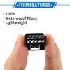 VekAuto 10 Pin Navigation Power Cable Connector Plug Kit Compatible