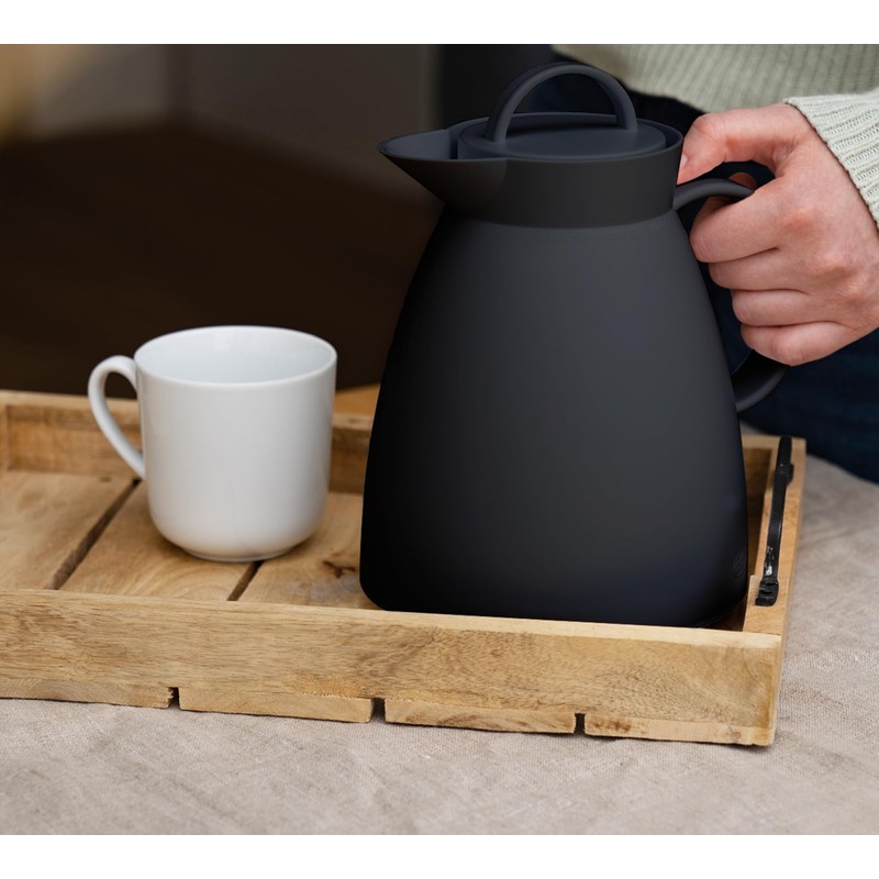 Alfi Dan Insulated Thermos Can 1.0 L Black Plastic