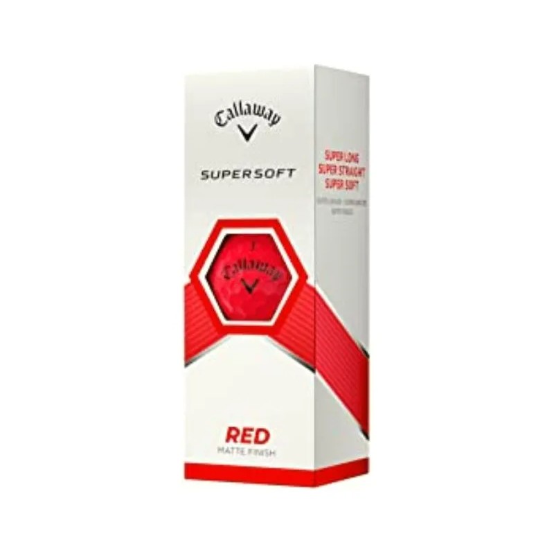 Callaway Supersoft Pelotas De Golf (versión 2023, Rojo)