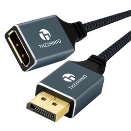 Thzzhnno DisplayPort Extension Cable 3.3FT, DisplayPort 1.2 Male to Female Cable, DP to DP Extended Cord for PC/Monitor/GPU, NVIDIA, More Passive