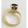 Smoky Quartz Gold Plated Sterling Silver Ring US Size 7