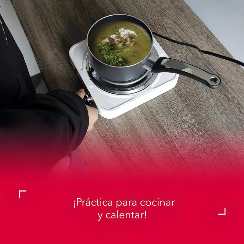 RCA Parrilla Electrica 1 Quemador Rca Hy1000a Alb Color Blanco