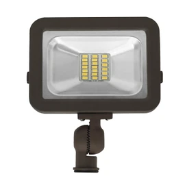 CEA LED Flood Light 10w, 963LM, 3000K Warm White, lP 65 Waterproof, UL Listed, Knuckle Mounting,Outdoor Lights for House,Backyard Lights Outdoor, Patio (Brown)