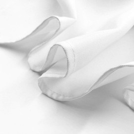 Craft And Party Premium Polyester Tablecloth - 90" x 132" Rectangle White Tablecloth for Wedding, Restaurant or Banquet