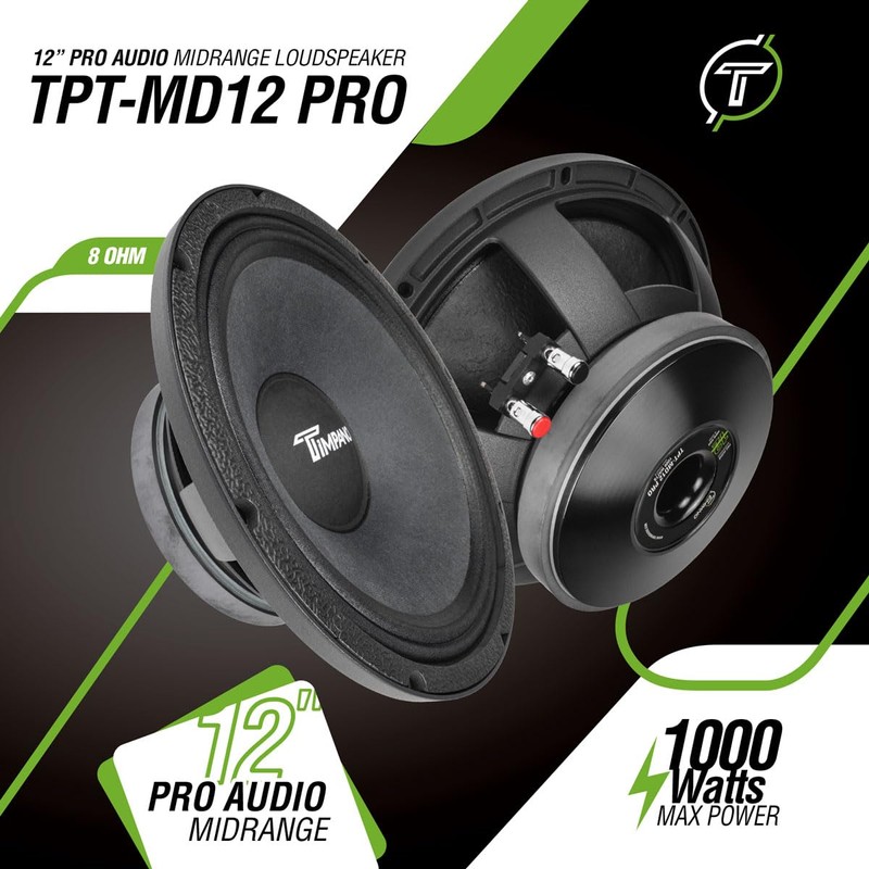 Timpano TPT-MD12 PRO - 12" Midrange Speaker, 12 Inches Mid