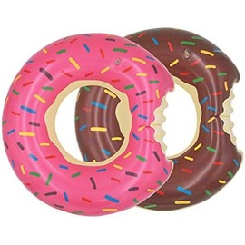 2 Unidades de 59,9 cm para Piscina con rosquillas, flotadores inflables, Tubos para natación, balsa de natación, Juegos de Playa de Verano,