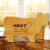 Signs ByLITA Meat Your Maker 14.75 x 9.75" Cow Shape