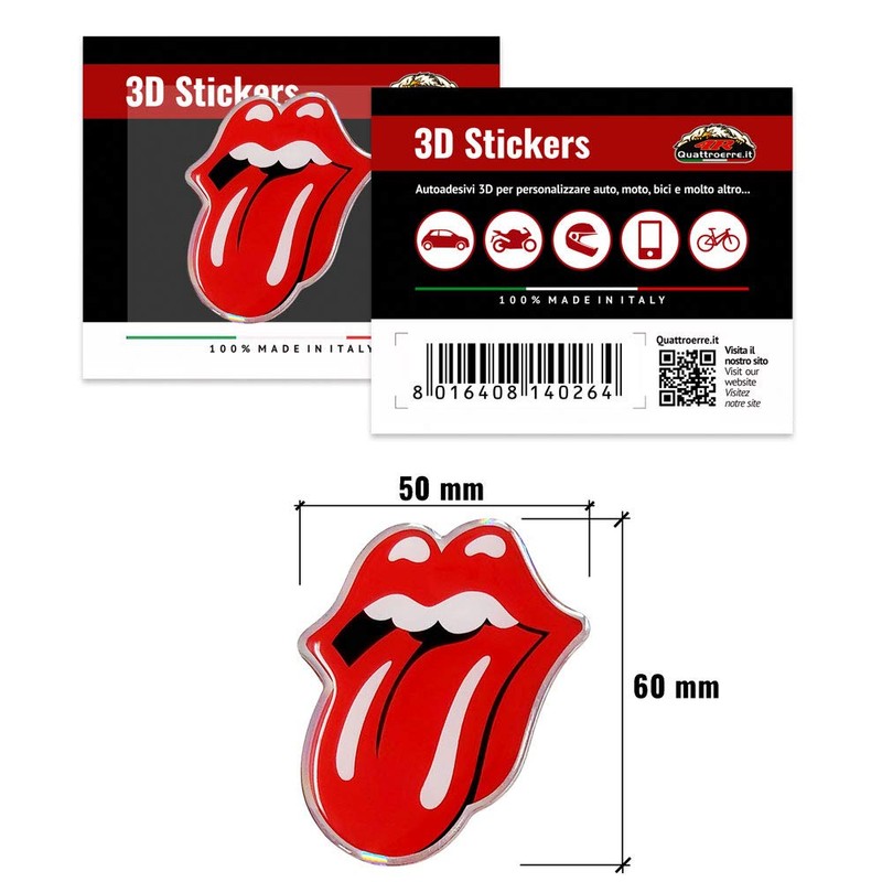 3D Sticker Kiss Tongue