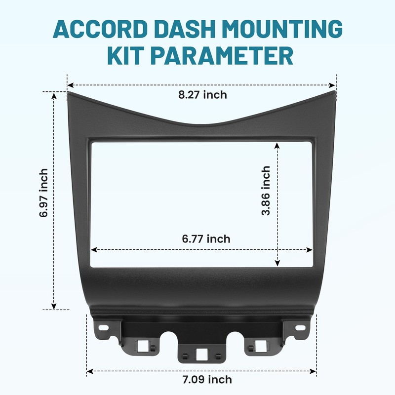 NuIth Double DIN Dash Kits for Honda Accord 2003-2007, Double