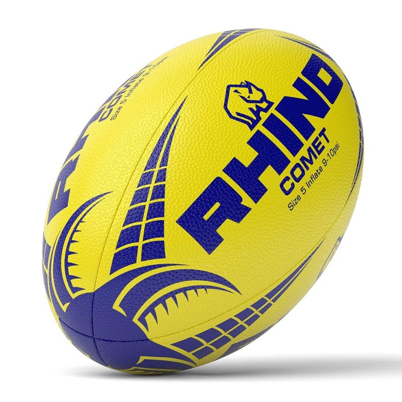 Rugby Ball Comet Fluo Yellow Size 4