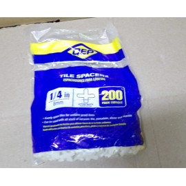 QEP Floor Wall Traditional Tile Flooring Spacers 1/4” / 6mm  - 200 Pieces