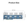 #10Gtek# PCIe 3.0 to (4) U.2 SFF-8639 Adapter, X16, for