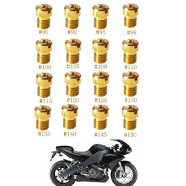 TJHSM 16 Pcs Carburetor Main Jets Replacement for PWK OKO CVK 90 92 95 98 100 105 108 110 115 120 125 130 135 140 145 150