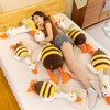 Duck Bee Plush Toy Honeybee Duck Hugging Pillow Cute Stuffed