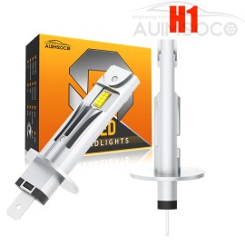 AUIMSOCO H1 LED Headlights Bulbs Kit High or Low Beam 6000K White Super Bright Lamps 2Pcs