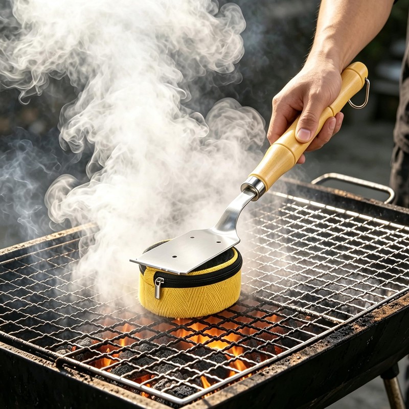 Grill Brush with 2 Replacement Head